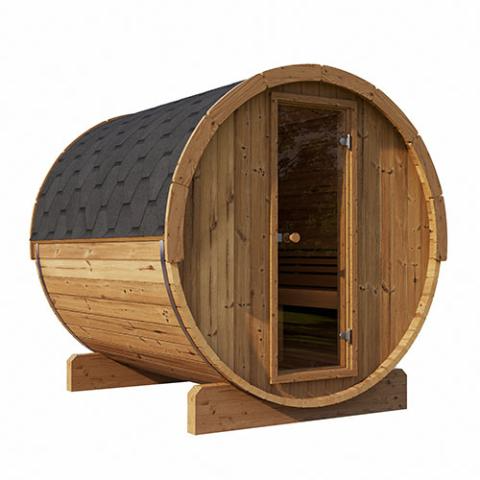 SaunaLife Model E8 6 Person Traditional Barrel Sauna