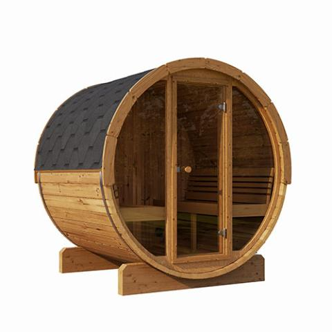 SaunaLife Model E8G 6 Person Traditional Barrel Sauna