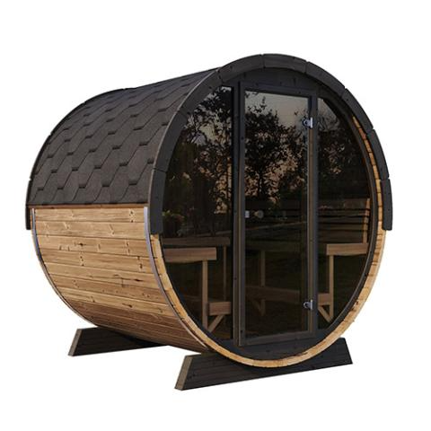 SaunaLife Model EE8G 6-Person Traditional Barrel Sauna