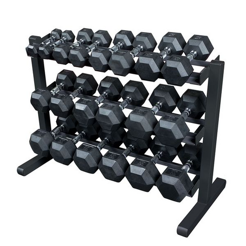 Body-Solid 5-50lb 3 Tier Dumbbell Rack