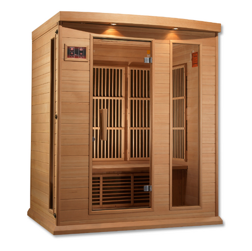 Golden Designs MX-K306-01 Maxxus Low EMF FAR Infrared Sauna Canadian Hemlock