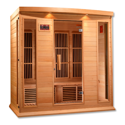 Golden Designs MX-K406-01 Maxxus Low EMF FAR Infrared Sauna Canadian Hemlock