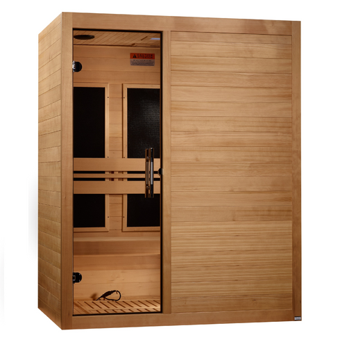 Golden Designs ***New 2024 Model*** S-Line MX-S306-01 Maxxus Ultra Low EMF FAR Infrared Sauna Canadian Hemlock