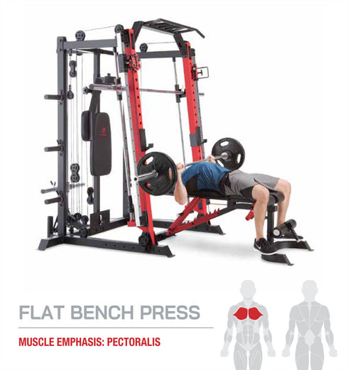 Marcy Smith Machine / Cage System with Pull-Up Bar and Landmine Station | SM-4033