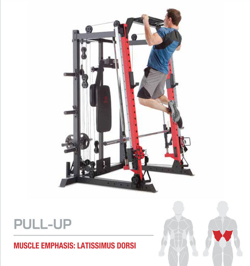 Marcy Smith Machine / Cage System with Pull-Up Bar and Landmine Station | SM-4033