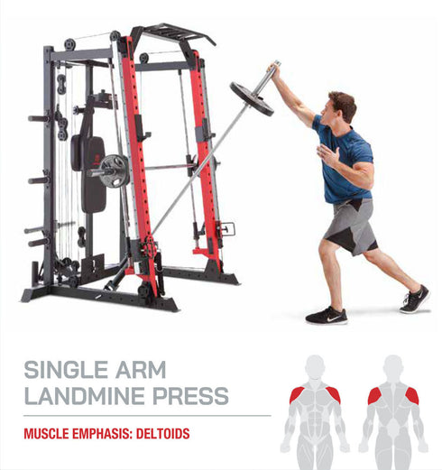 Marcy Smith Machine / Cage System with Pull-Up Bar and Landmine Station | SM-4033