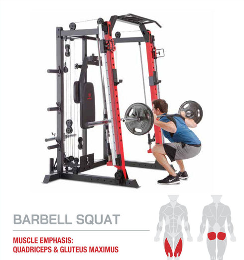 Marcy Smith Machine / Cage System with Pull-Up Bar and Landmine Station | SM-4033