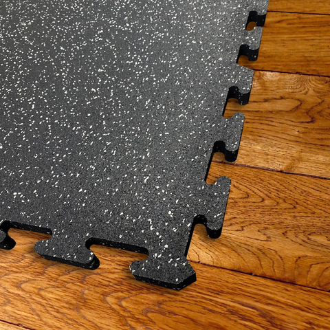 Edge-Lock Rubber Gym Tiles