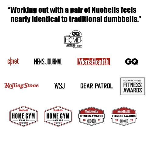 NÜOBELL 50LB Adjustable Dumbbells