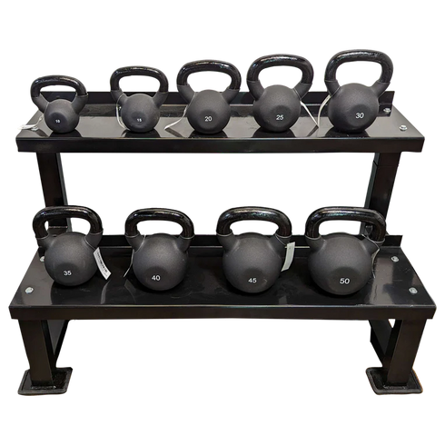 Warrior Neoprene Coated Black Kettlebells & Packages