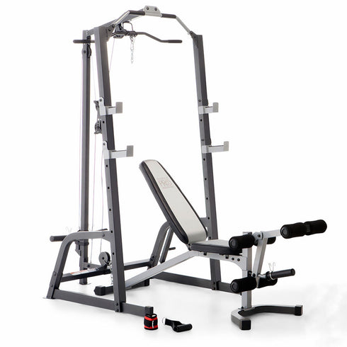 Marcy Pro Deluxe Cage System with Weight Lifting Bench PM 5108 Sparks Fitness Equipment