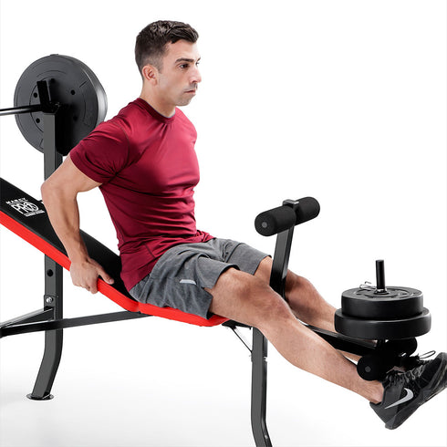 Marcy Pro Standard Weight Bench with 100 lb Weight Set  PM-2084