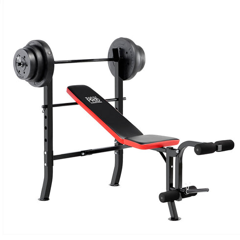 Marcy Pro Standard Weight Bench with 100 lb Weight Set  PM-2084