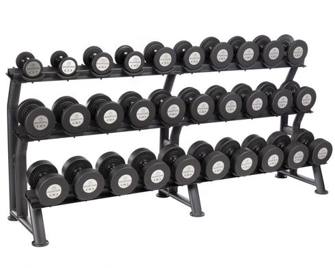 Hampton GEL-GRIP Urethane Dumbbell | 5-50 LB SET